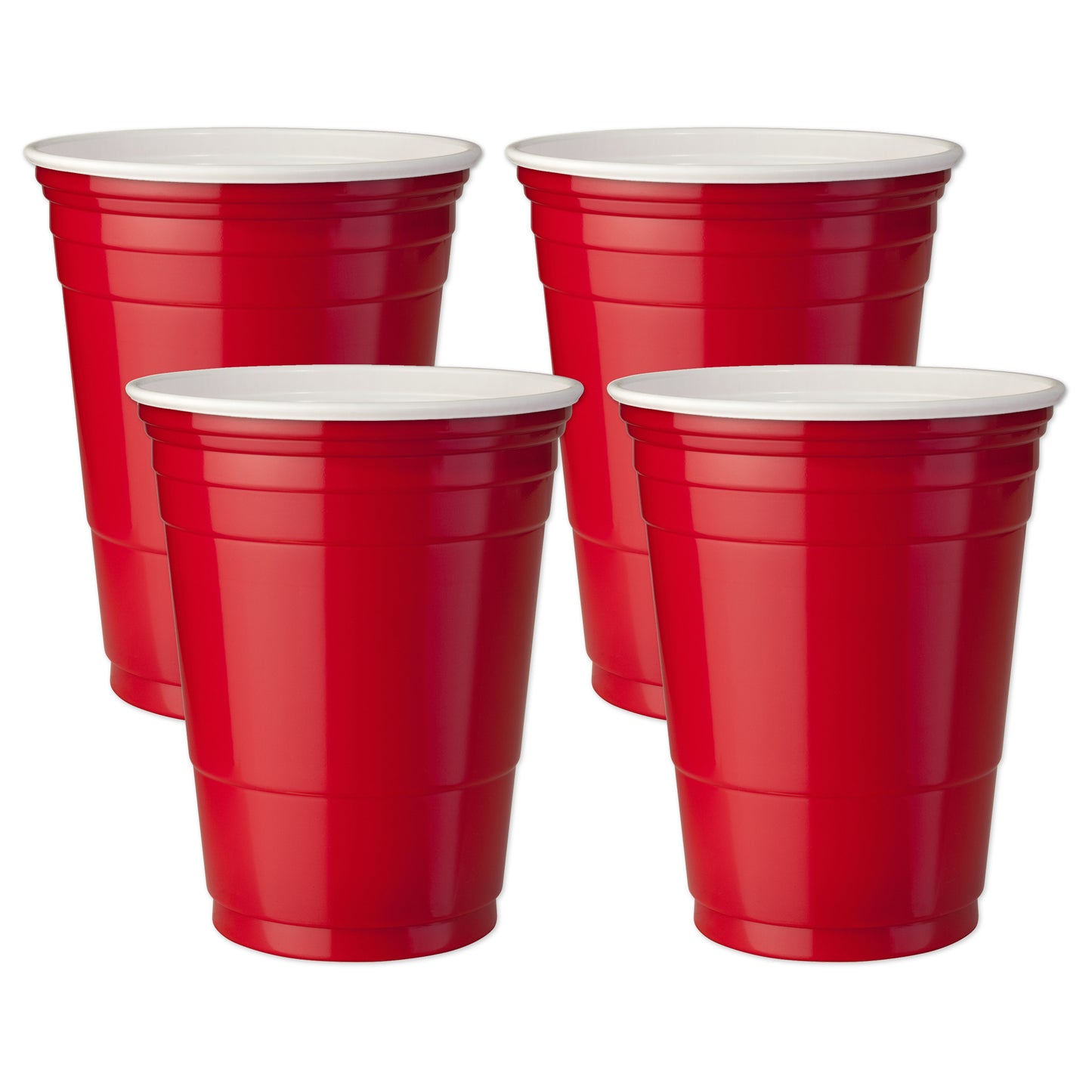 Red Party cups 16 oz. Set of 4 image 1