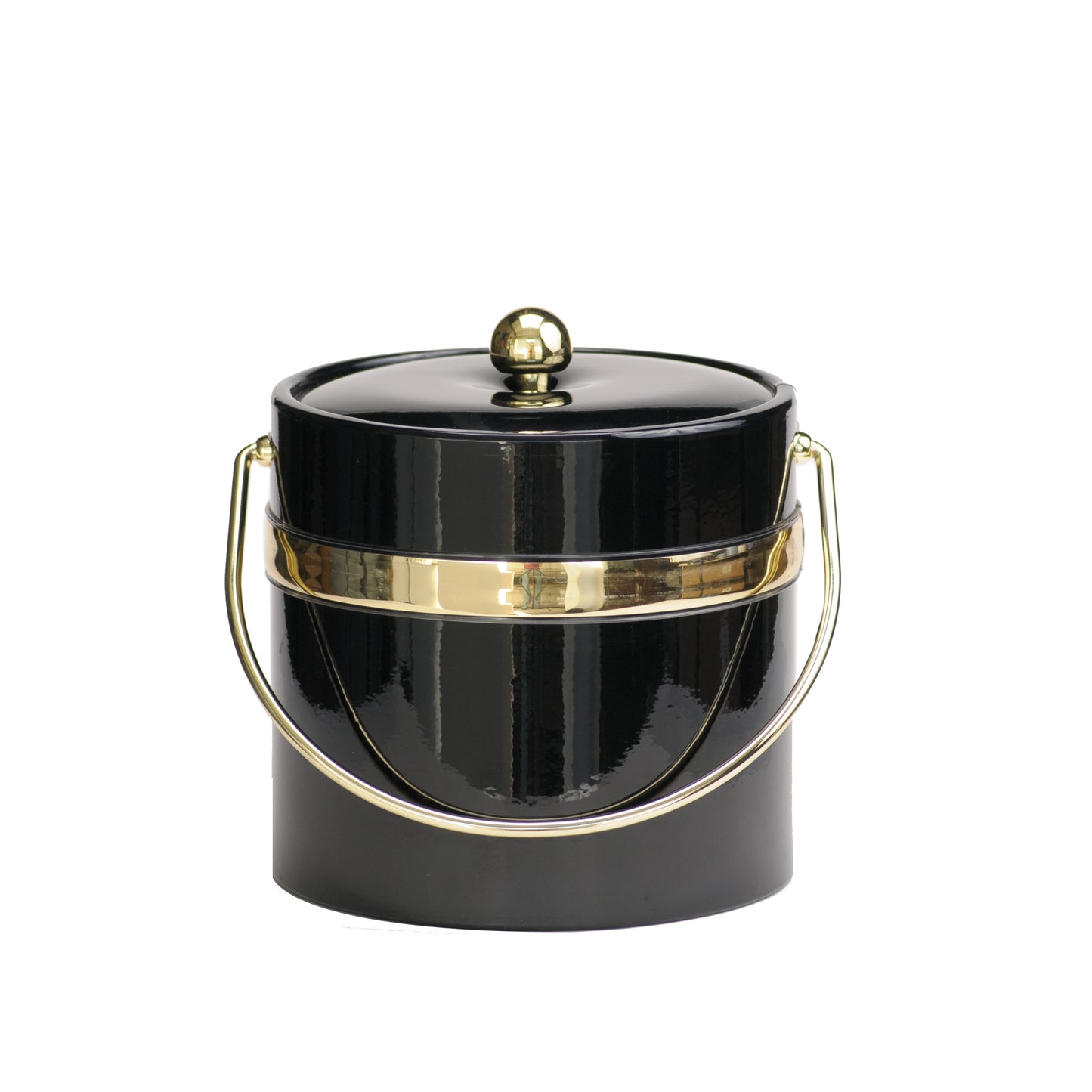 Black Patten with Single Gold Band 3 qt. Ice image 0