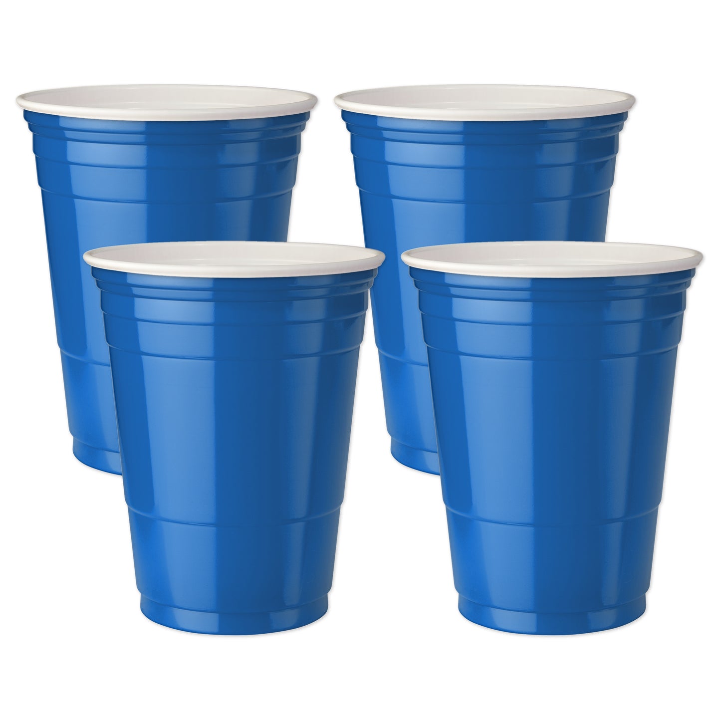 Blue Party cups 16 oz. Set of 4 image 1