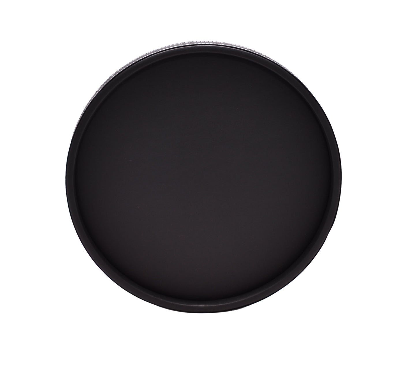 Black Leatherette Stitch Round Tray image 0