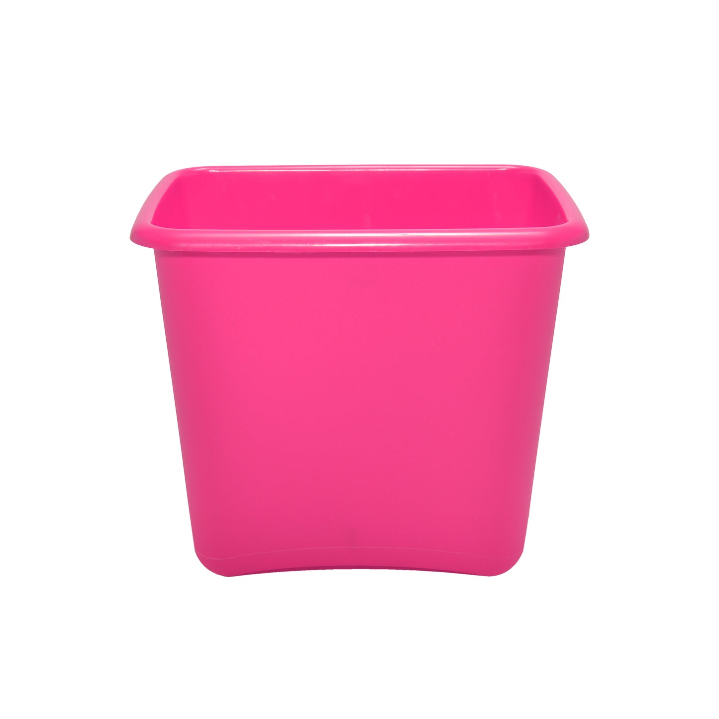 Pink Plastic 13 Quart Waste Basket image 0