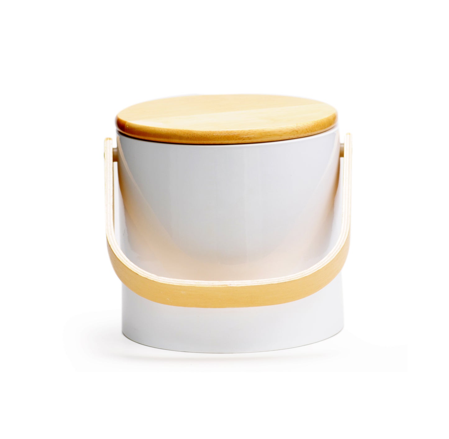 White Beachwood 3 qt. Ice Bucket image 0