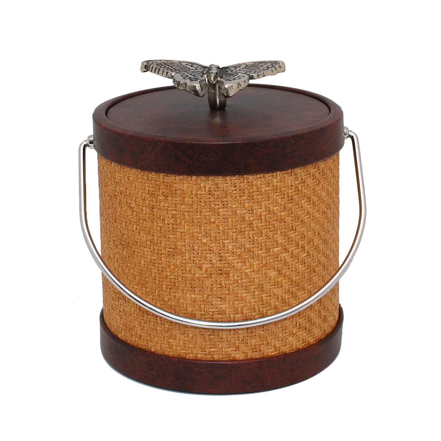 Bark Wicker with butterfly 3 qt Ice Bucket image 0