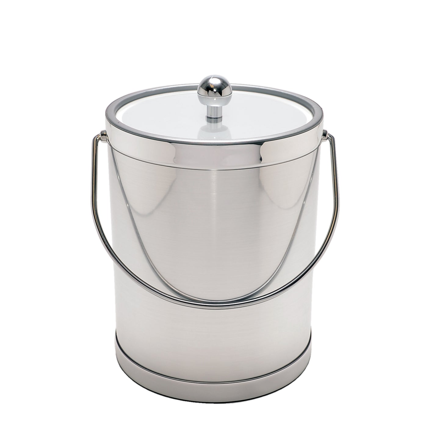 Brushed Silver 5 qt. Ice Bucket image 0
