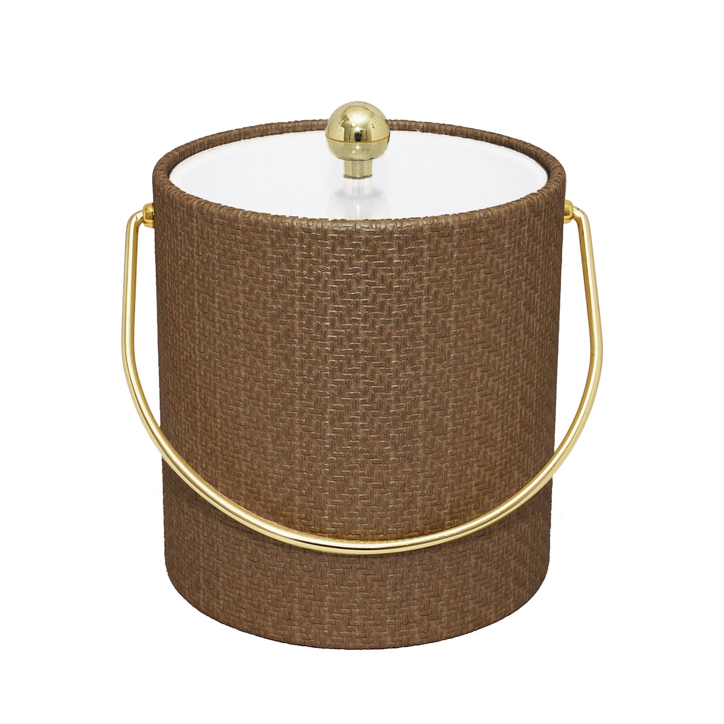 Brown Metallic Wicker 3 qt. Ice Bucket image 0