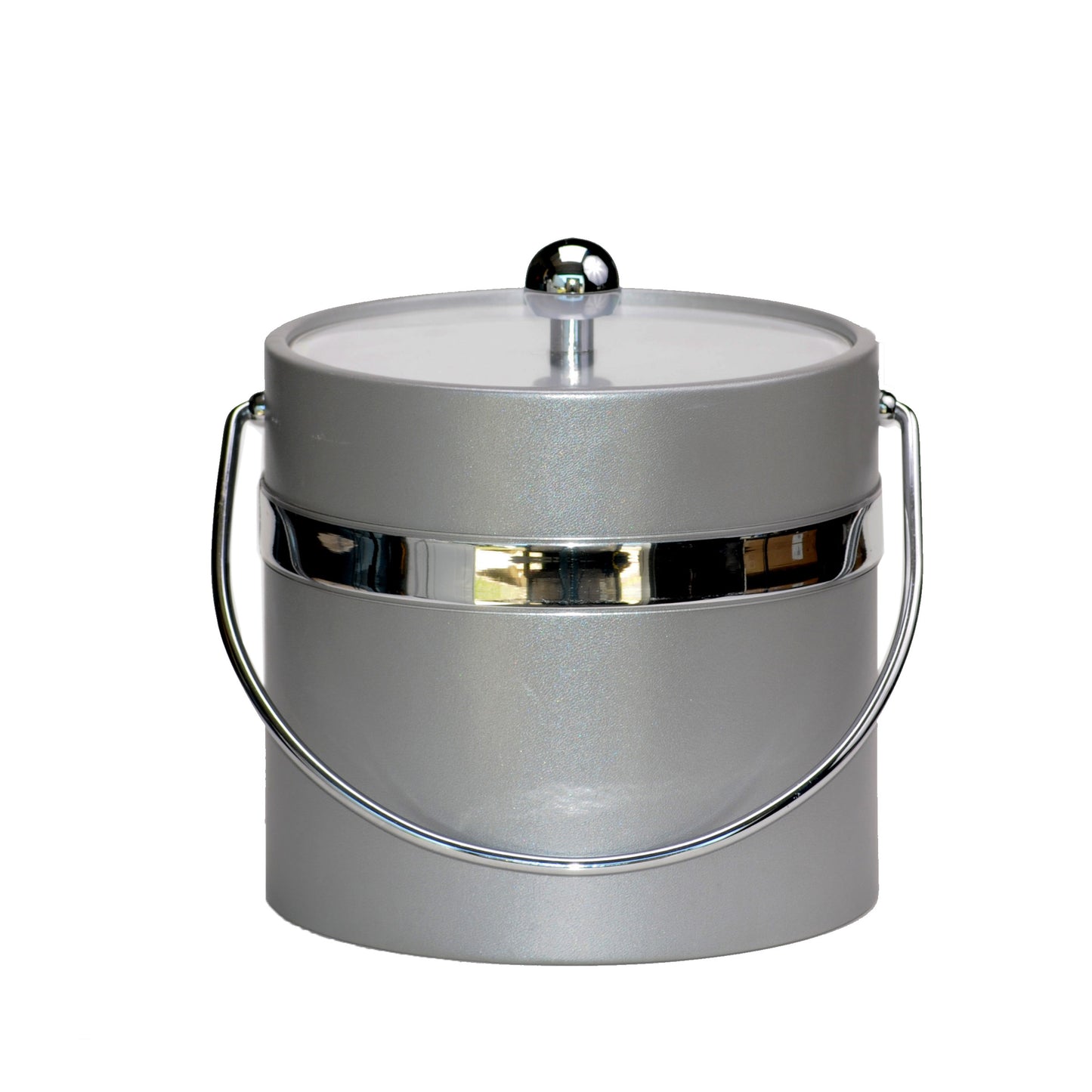 Silver Castl w Single Silver Band 3 qt. Ice Bucket image 0