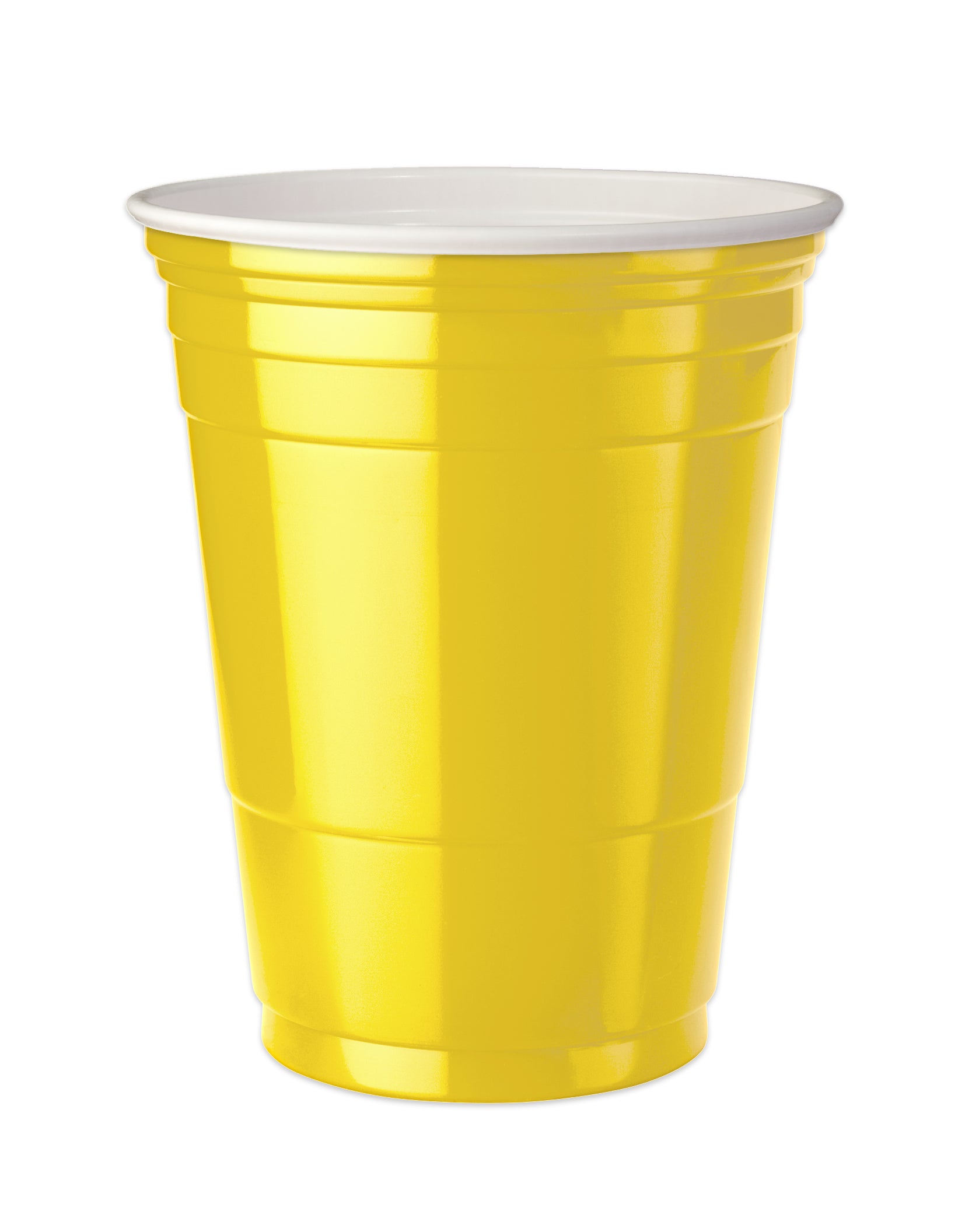 Yellow Party cups 16 oz. Set of 4 image 0