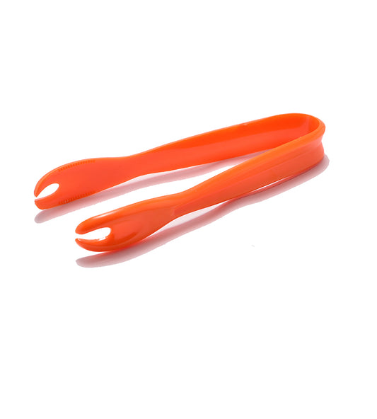 Orange Plastic Ice Tong image 0