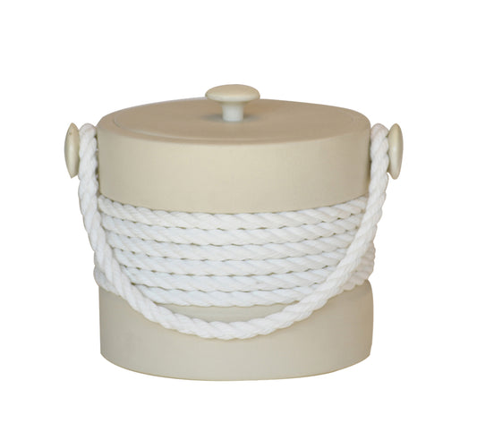 Beige with White Center Rope 3 qt. Ice Buck image 0