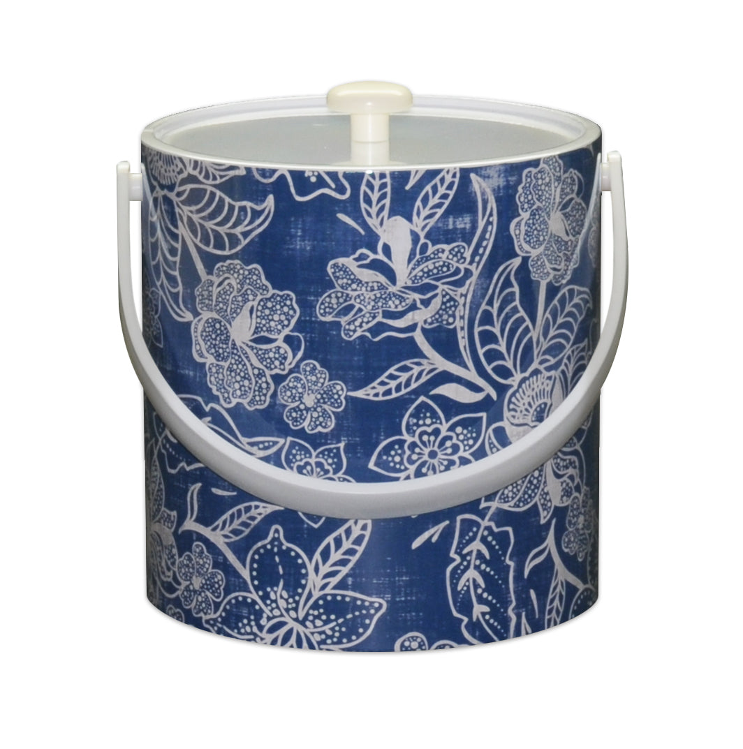 Blue Flowers 3 Qt. Ice Bucket image 0