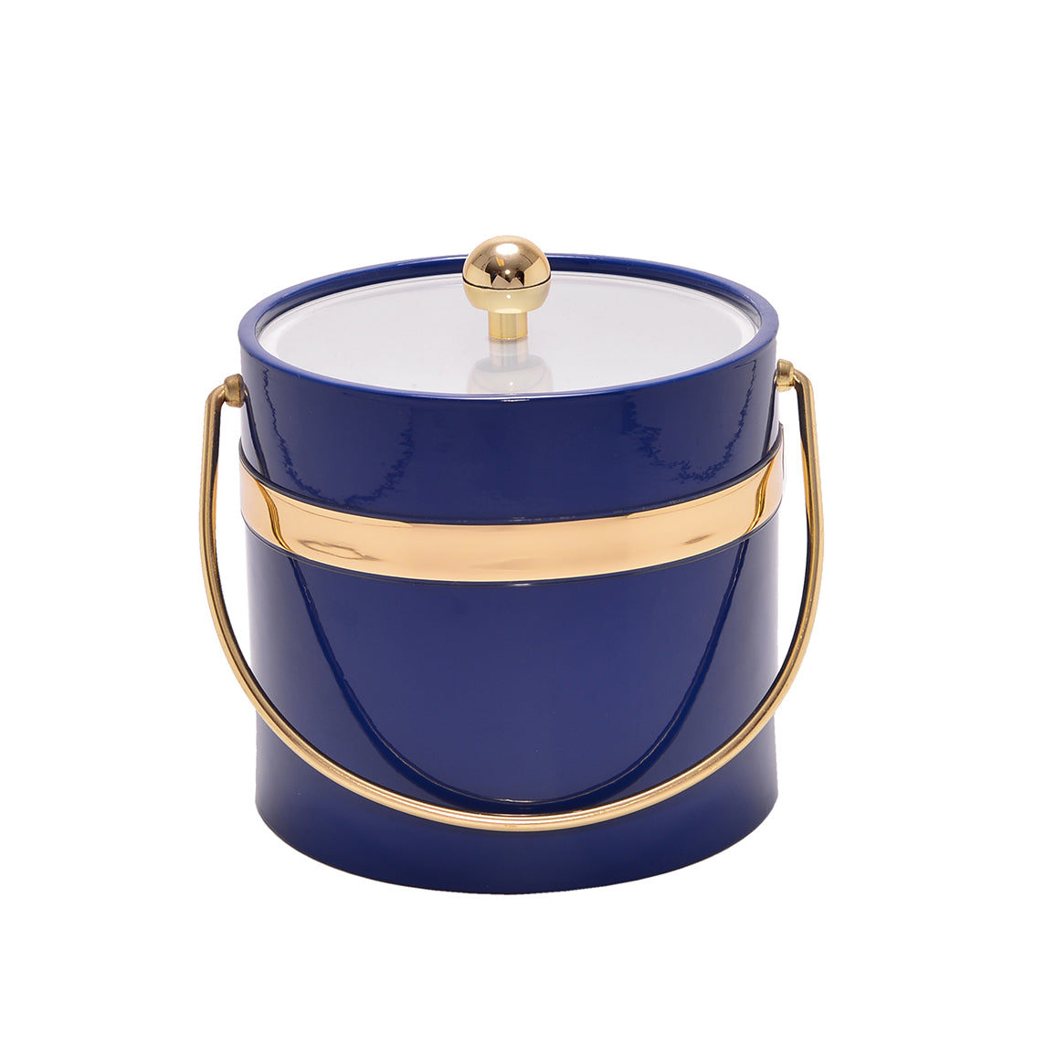 Blue Patten w Single Gold Band 3 qt. Ice Bucket image 0