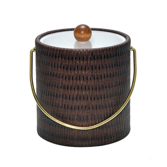 Maldives Espresso Wicker 3 qt. Ice Bucket image 0