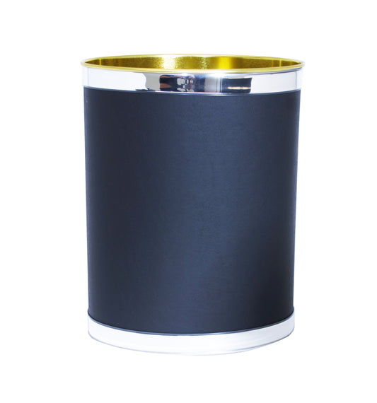 Black 13 Quart Waste Basket image 0