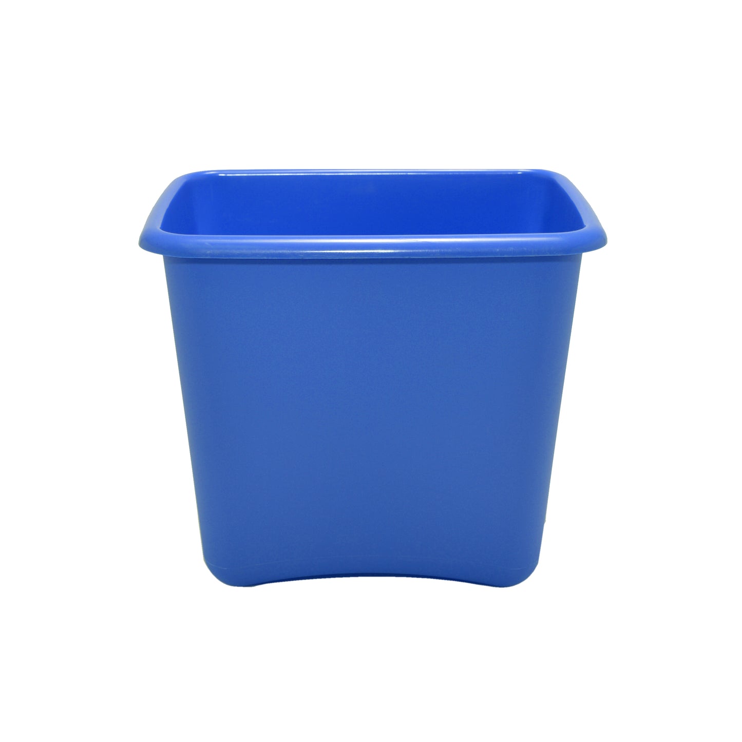Blue Plastic 13 Quart Waste Basket image 0
