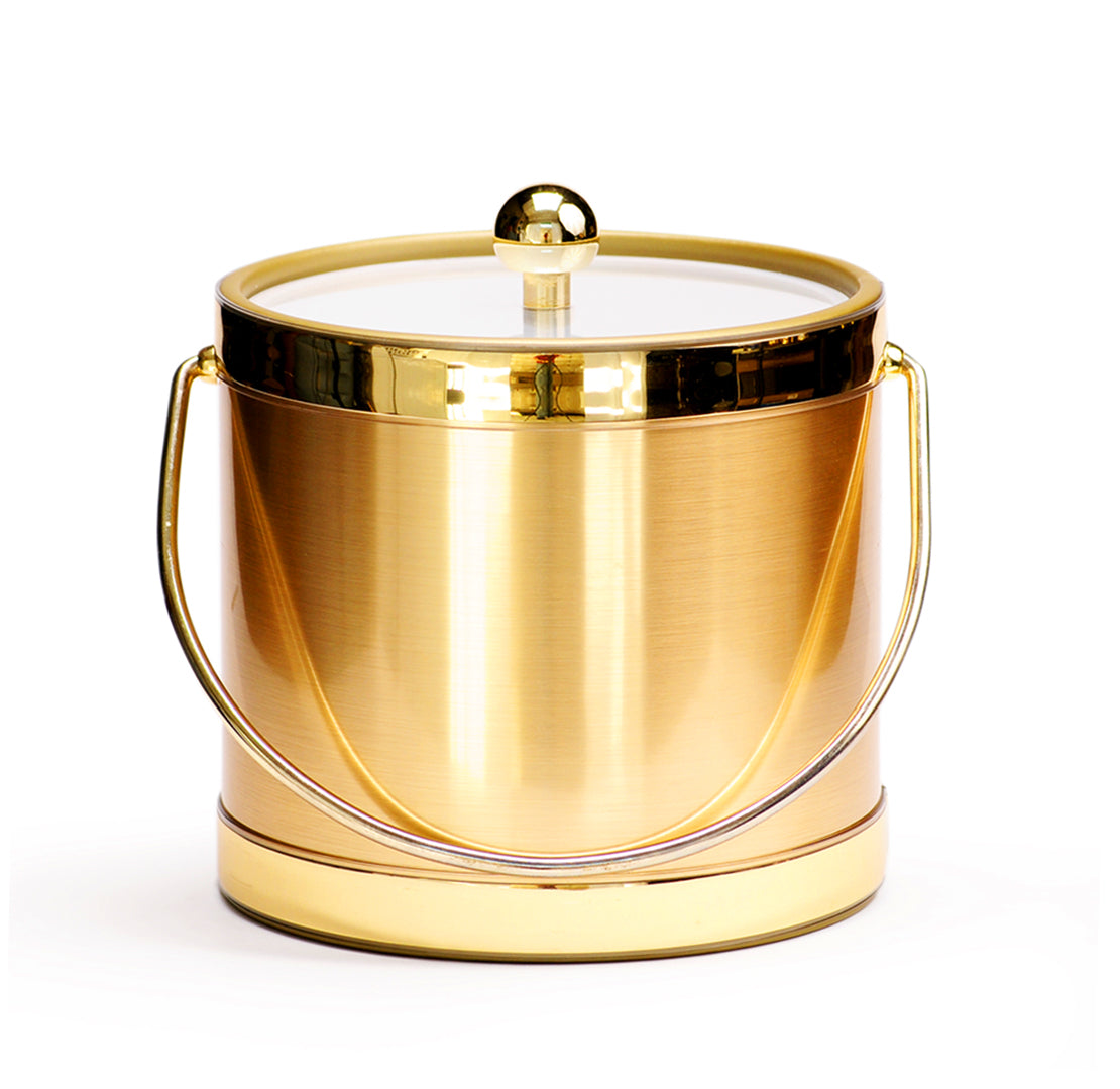 Brushed Gold 3 qt. Ice Bucket image 0