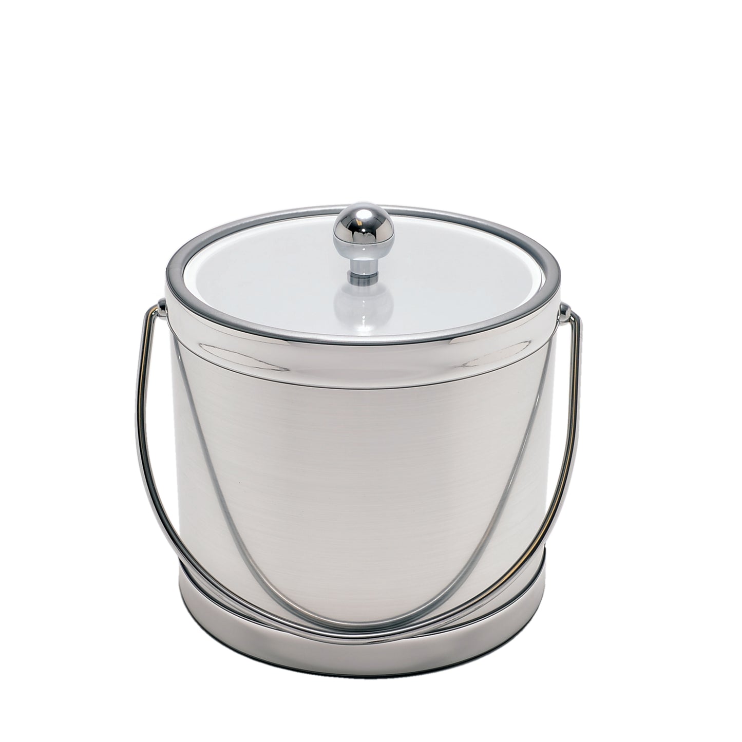 Brushed Silver 3 qt. Ice Bucket image 0