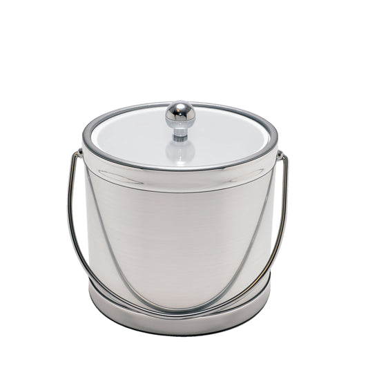 Brushed Silver 3 qt. Ice Bucket image 0