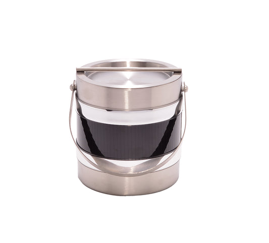 Stainless Steel with Black vert 2 Qt. Ice Bucket image 0