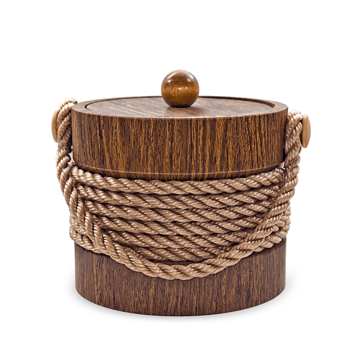 Wallnut with Brown Center Rope 3 qt. Ice Buck image 0
