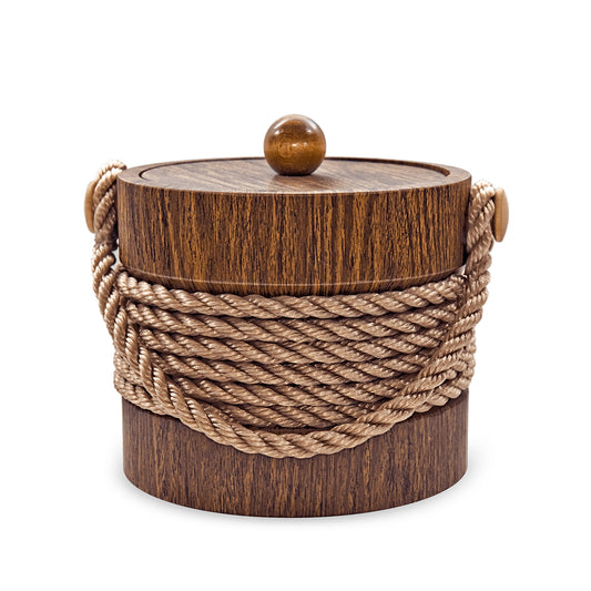 Wallnut with Brown Center Rope 3 qt. Ice Buck image 0