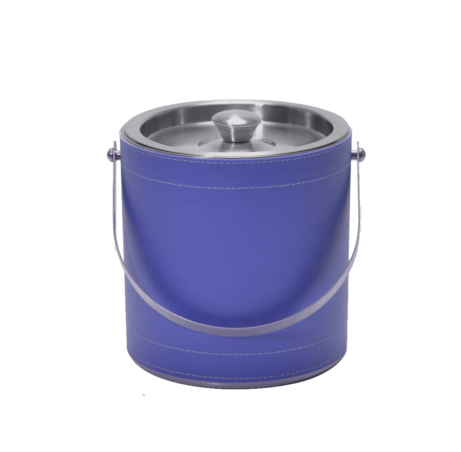 Blue Leatherette Stitched 3 QT. Ice Bucket image 0