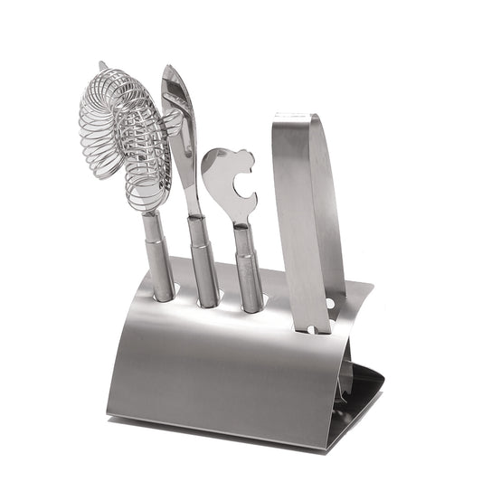 Stainless Steel 4 Pc. Bar Tool Set image 0
