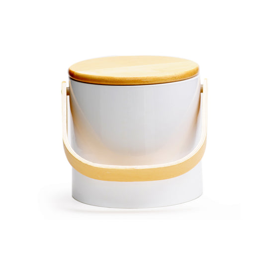 White Beachwood 3 qt. Ice Bucket image 0