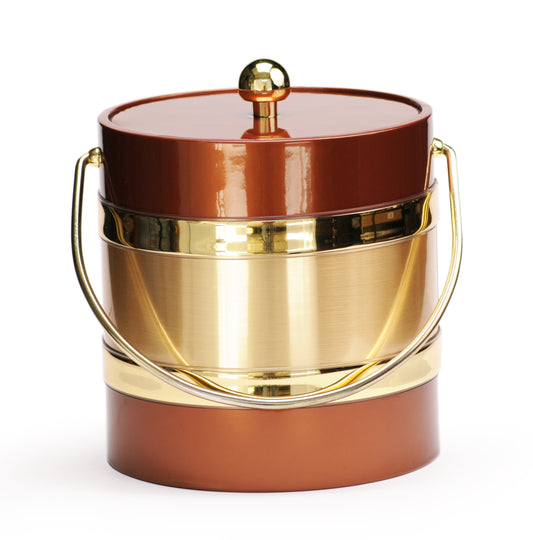 Copper Patten with Gold Center 3 qt. Ice Bucket image 0
