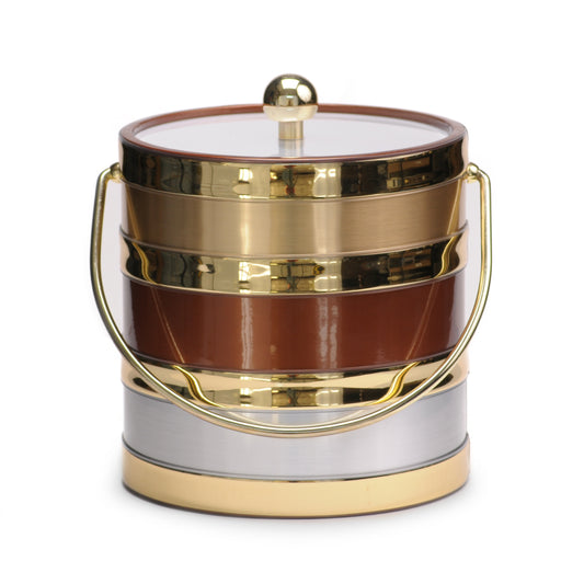 Tri Color Copper Center 3 qt. Ice Bucket image 0