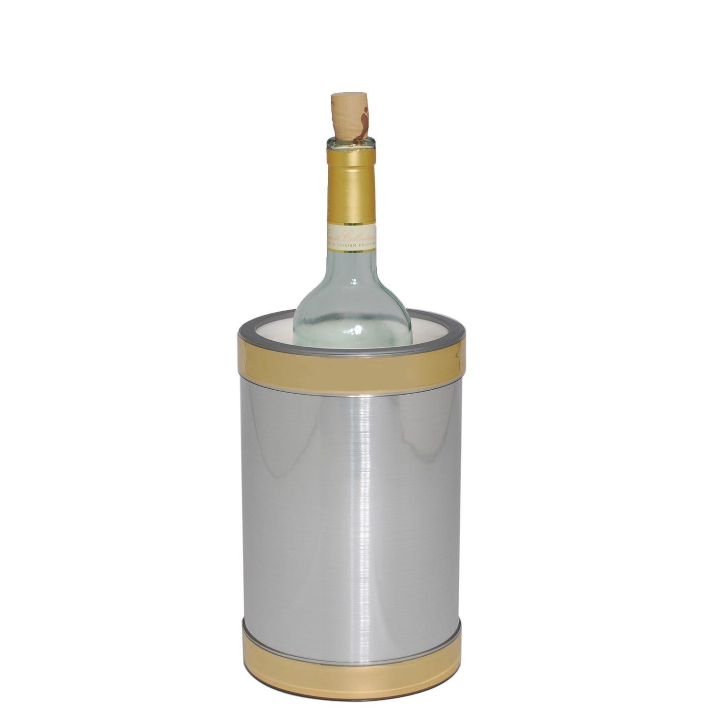 Brushed Silver Wine Chiller image 1