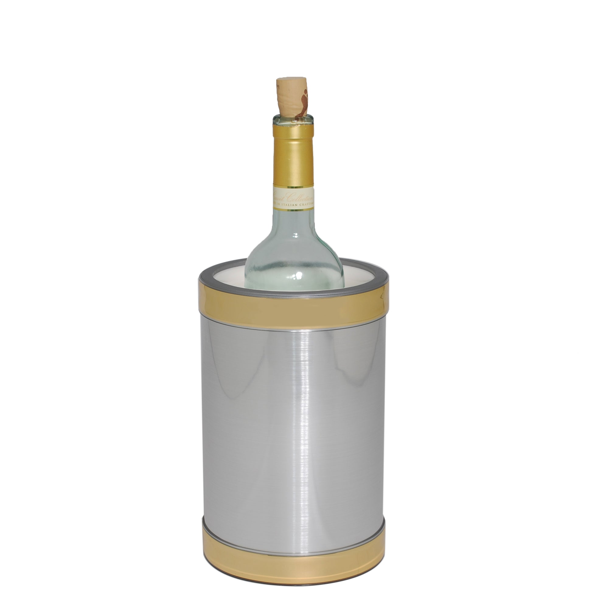 Brushed Silver Wine Chiller image 1