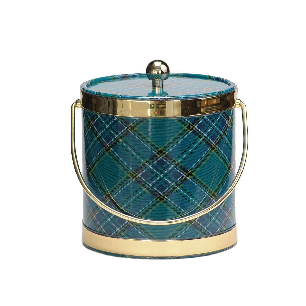 Green Plaid  3 qt. Ice Bucket image 0
