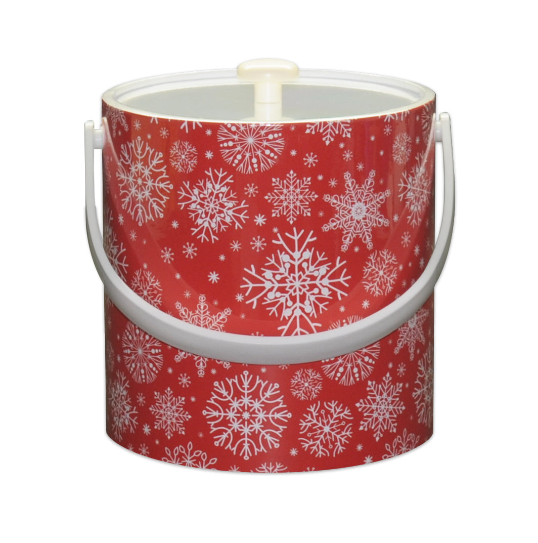 Snow Flake Christmas 3 qt. Ice Bucket image 0