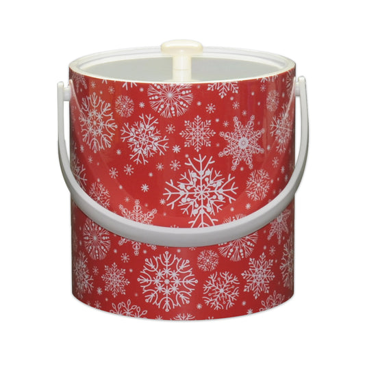 Snow Flake Christmas 3 qt. Ice Bucket image 0