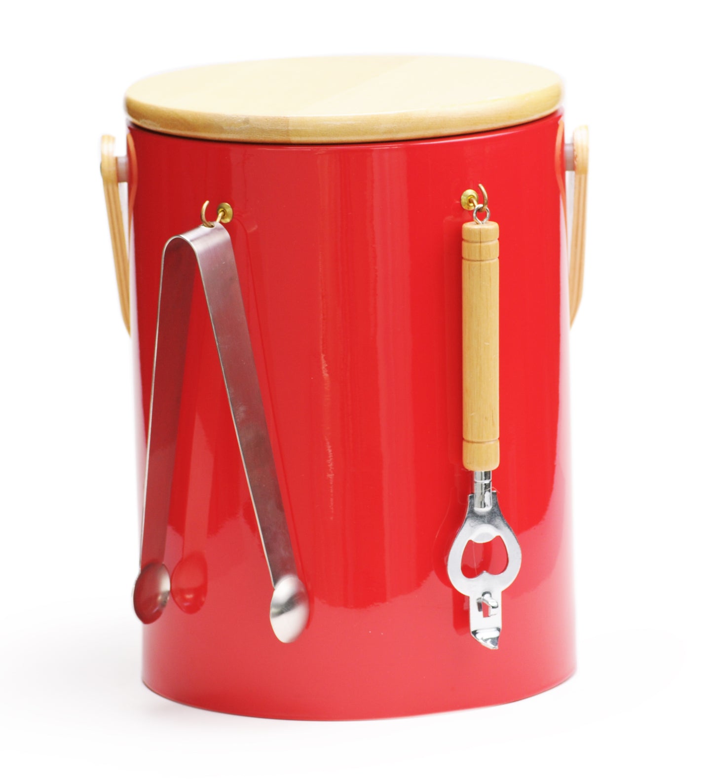 Red Beachwood 5 qt. Ice Bucket image 0