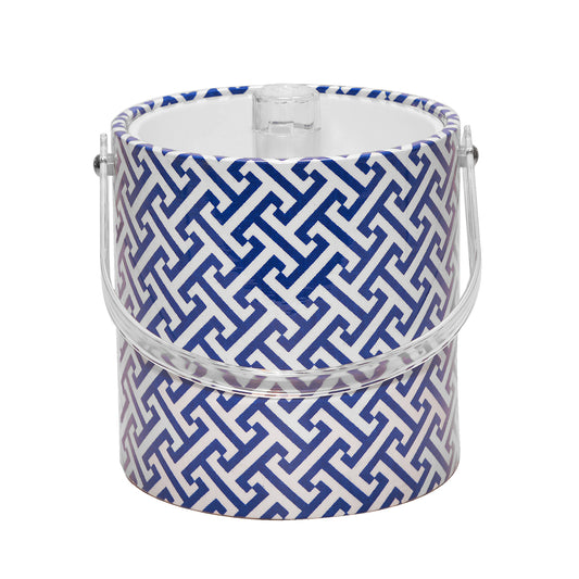 Blue Geometrics 3 qt. Ice Bucket image 0