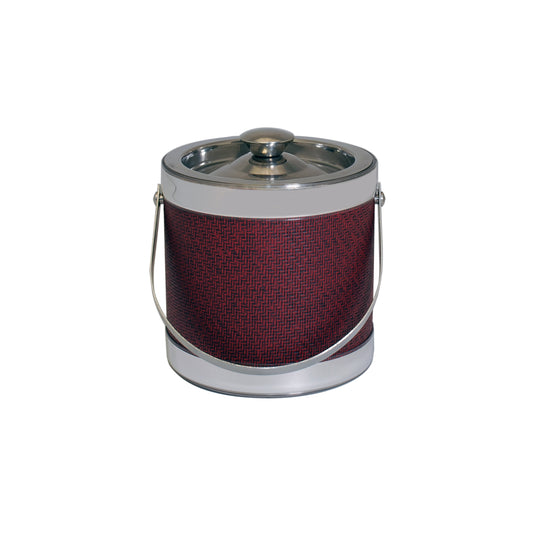 Stainless Steel With Berry Wicker 2 Qt. Ice Bucket image 0