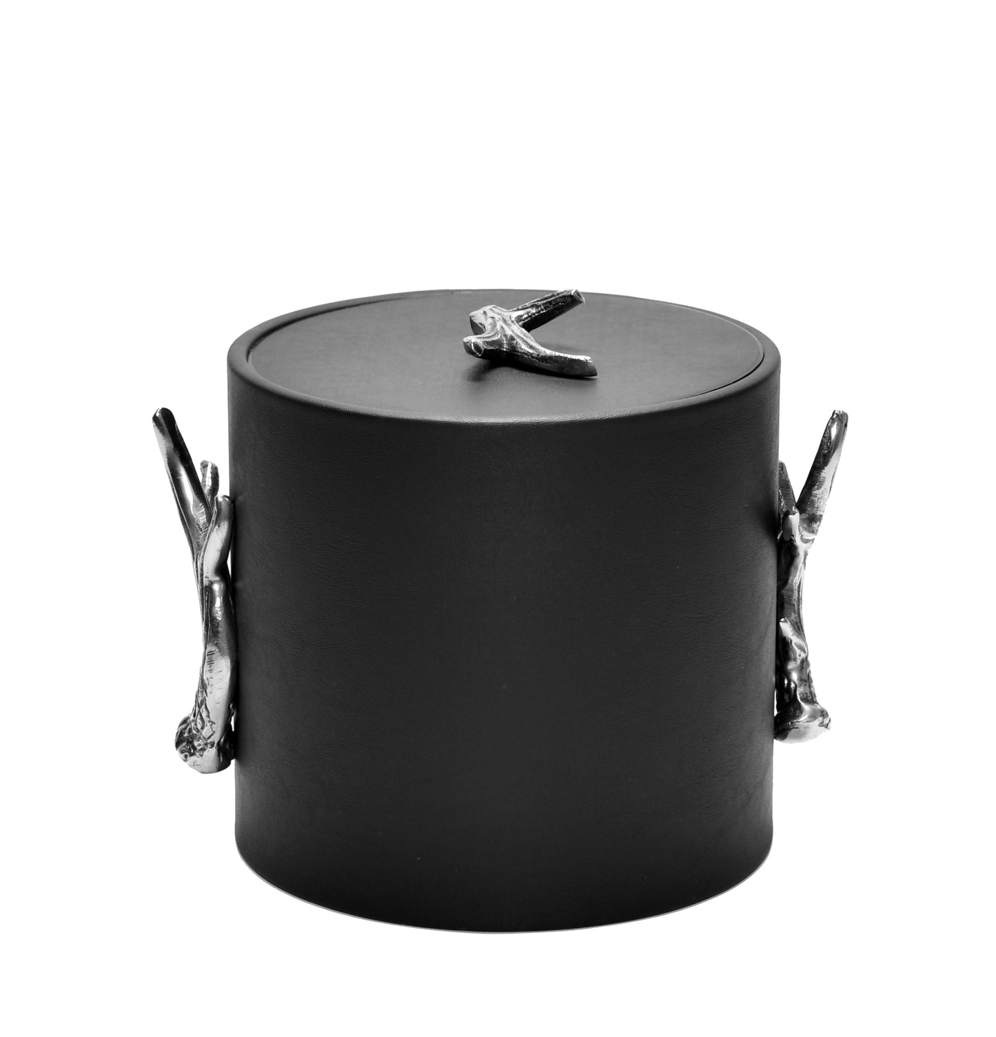 Black Italia Leatherette w Antlers 3 qt Ice Bucket image 1