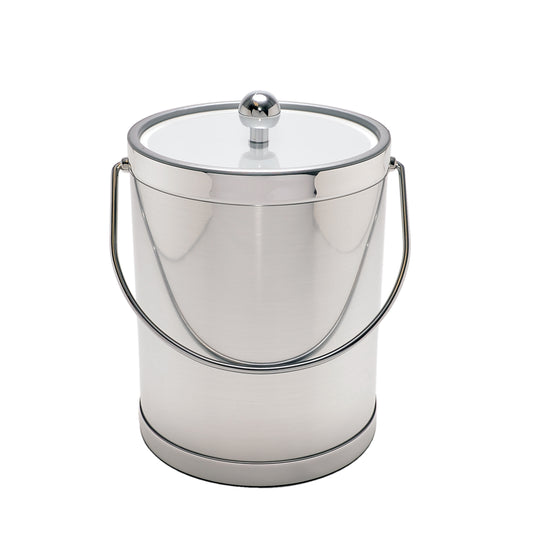 Brushed Silver 5 qt. Ice Bucket image 0