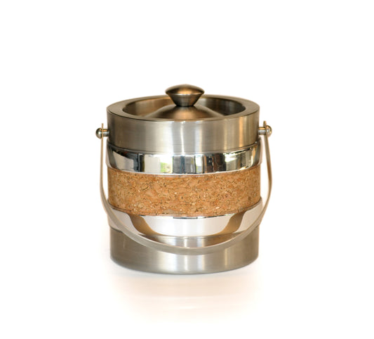 Stainless Steel with Cork 3 Qt. Ice Bucket image 0