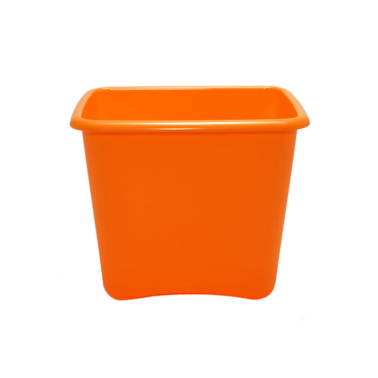 Orange Plastic 13 Quart Waste Basket image 0