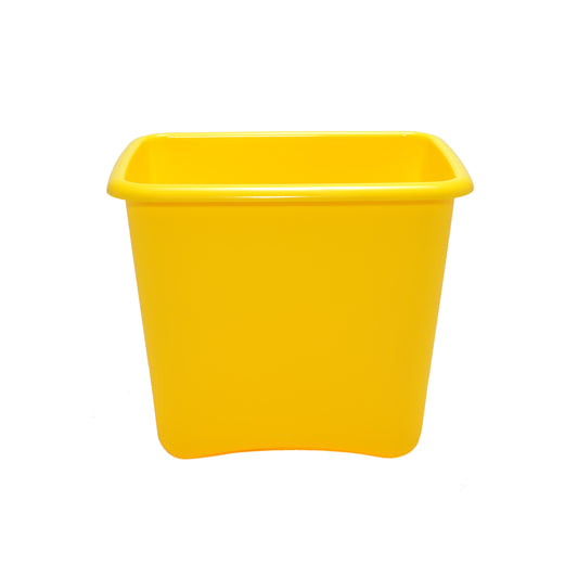 Yellow Plastic 13 Quart Waste Basket image 0