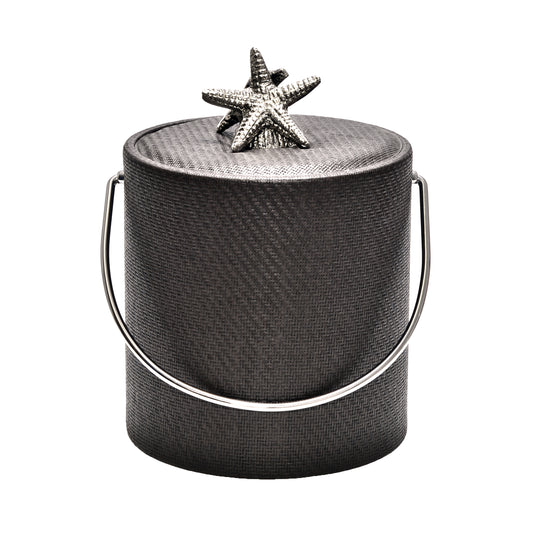 Mocha Wicker with Chunky Shell 3 qt Ice Bucket image 0