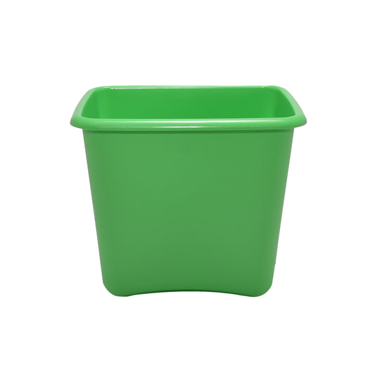 Green Plastic 13 Quart Waste Basket image 0