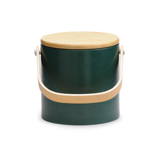 Dark Green Beachwood 3 qt. Ice Bucket image 0