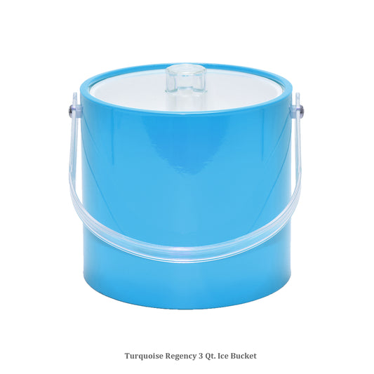 Turquoise Regency 3 qt. Ice Bucket image 0