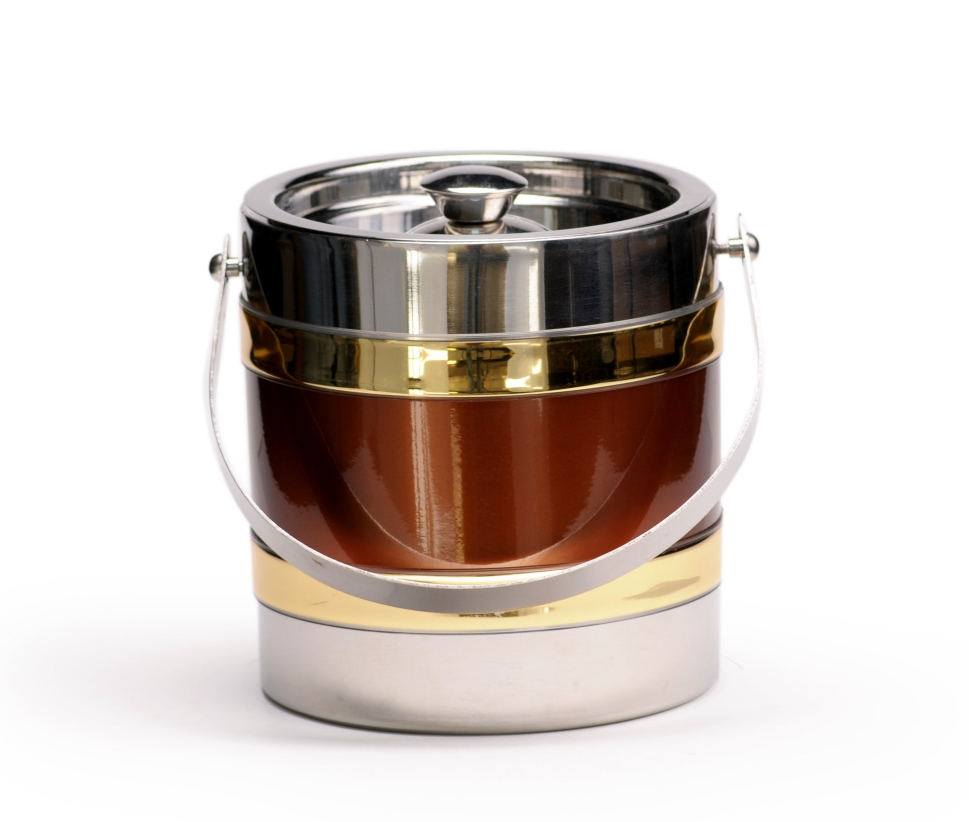 Stainless Steel with Copper 3 QT. Ice Bucket image 0